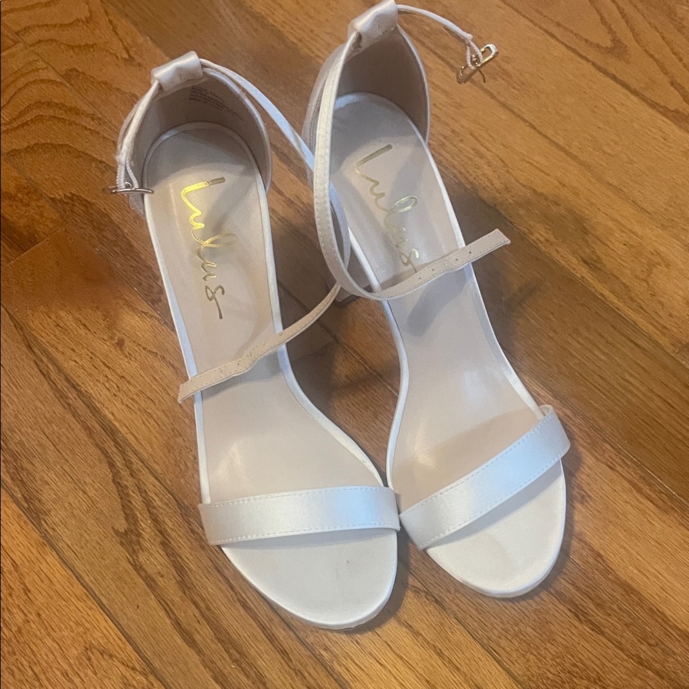 Lulu's Elegant Cream Strappy Heels